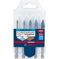 Bosch Professional EXPERT HEX-9 HardCeramic Bohrer-Satz, 5-teilig Ø 4 / 5 / 6 / 8 / 10mm