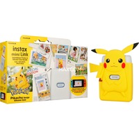 Fujifilm Instax mini Link, Fotodrucker weiß, Bundle inkl. Pikachu-Hülle