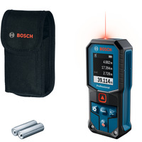Bosch Laser-Entfernungsmesser GLM 40-31 Professional blau/schwarz, Reichweite 50m, rote Laserlinie