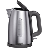 Braun Wasserkocher PurShine WK 1500 GY edelstahl/grau, 1,7 Liter, 2.200 Watt