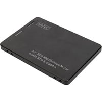 Digitus DA-71118 2,5" Festplatten- Einbaurahmen, Laufwerksgehäuse schwarz, für M.2 oder mSATA