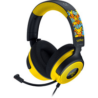 Razer Kraken V4 X - Pokémon Kanto Starters Edition, Gaming-Headset schwarz/gelb