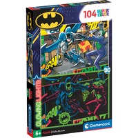Clementoni Glowing Lights - DC Batman, Puzzle 104 Teile
