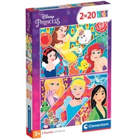 Clementoni Kinderpuzzle Supercolor - Disney Prinzessinnen  2x 20 Teile