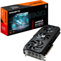 GIGABYTE Radeon RX 9070 GAMING, Grafikkarte schwarz, RDNA4, GDDR6, 3x DisplayPort, 1x HDMI