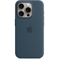 Apple Silikon Case mit MagSafe, Handyhülle dunkelblau, iPhone 15 Pro