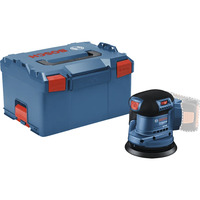Bosch Professional Akku-Exzenterschleifer GEX 185-LI Professional solo, 18Volt blau/schwarz, ohne Akku und Ladegerät, Ø 125mm, in L-BOXX