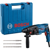 Bosch Professional Bohrhammer GBH 2-21 Professional, mit 3-teiligen Bohrer-Set blau/schwarz, 720 Watt, Koffer