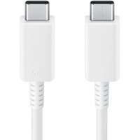 Samsung USB 2.0 Kabel EP-DX510 (5A), USB-C Stecker > USB-C Stecker weiß, 1,80 Meter, PD, Laden mit bis zu 100 Watt