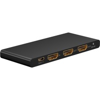 goobay HDMI Splitter 1 auf 2 (4K @ 60Hz) schwarz