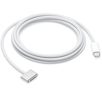 Apple USB 2.0 Ladekabel, USB-C Stecker > magnetischer MagSafe 3 Anschluss weiß, 2 Meter, gesleevt, nur Ladefunktion