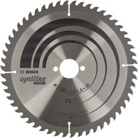 Bosch Professional PRO Wood Kreissägeblatt, Ø 216mm, 54Z Bohrung 30mm, für Tischkreissägen