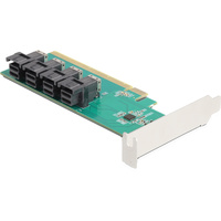 DeLOCK PCI Express x16 Karte zu 4 x intern SFF-8643 NVMe  - LP, Schnittstellenkarte 