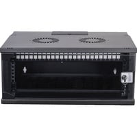 Digitus Netzwerk-Set SOHO Pro 19" 540x400 mm (BxT), IT-Schrank schwarz, unmontiert, 4 Höheneinheiten