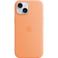 Apple Silikon Case mit MagSafe, Handyhülle hellorange, iPhone 15
