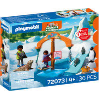 PLAYMOBIL 72073 Animals & Friends Zoo: Eis-Expedition, Konstruktionsspielzeug 