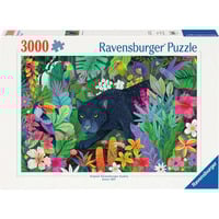 Ravensburger Puzzle Panther im blühenden Dschungel 3000 Teile