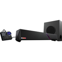 ASUS ROG Gjallar, Soundbar schwarz, kabelloser Subwoofer, All-in-One-Audio-Control-Hub