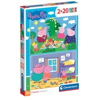 Clementoni Kinderpuzzle Supercolor - Peppa Pig  2x 20 Teile