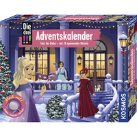 KOSMOS Die drei !!! Adventskalender 2026, Experimentierkasten Tanz der Diebe - in 24 spannenden Rätseln