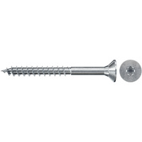 fischer Spanplattenschraube ClassicFast II 4,5x60 Senkkopf TX 200 Stück, mit Teilgewinde, verzinkt