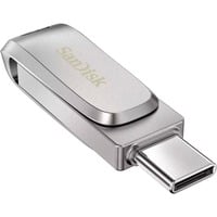 SanDisk Ultra Dual Drive Luxe 512 GB, USB-Stick silber, USB-A 3.2 Gen 1, USB-C 3.2 Gen 1