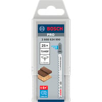 Bosch Professional PRO Hardwood fast Stichsägeblatt T 144 DF, 100mm 25 Stück