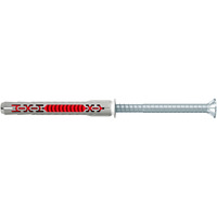 fischer Langschaftdübel DuoXpand 8x80 T  hellgrau/rot, 10 Stück