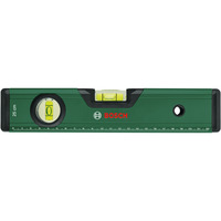 Bosch Heimwerken & Garten DIY Wasserwaage 25cm grün, mit V-Nut und flachgefrästem Boden