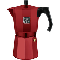 Cecotec Mokclassic 900 , Kaffeebereiter rot/schwarz, Aluminium-Kaffeekocher