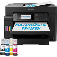 Epson EcoTank ET-16650, Multifunktionsdrucker schwarz, USB, WLAN, Scan, Kopie, Fax, Duplex (Druck), Duplex (Scan)