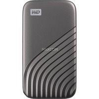 WD My Passport SSD 1 TB, Externe SSD grau, USB-C 3.2 Gen 2 (10 Gbit/s)