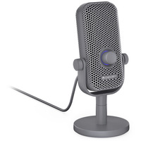 ENDORFY Solum Voice S Alt Gray, Mikrofon dunkelgrau, USB-C, RGB-Beleuchtung
