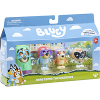 Moose Toys Bluey - 4er-Figurenpackung Hier kommen die Omis, Spielfigur 