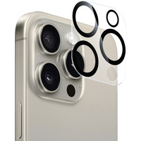 Nevox NEVOGLASS 3D Kameraschutzglas, Schutzfolie transparent/schwarz, iPhone 17 Pro