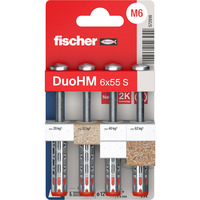 fischer Hohlraumdübel DuoHM 6x55 S TX 4 Stück, mit Panhead-Schraube