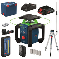 Bosch Professional Rotationslaser GRL18V-4-34CVG Akku ProCORE18V 4.0Ah in L-BOXX grün, Retail