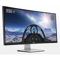 Dell UltraSharp U3415W Generalüberholt, LED-Monitor 86.5 cm (34 Zoll), schwarz/silber, WQHD, IPS, Curved, DP-In/-Out, Mini-DP, HDMI, USB-Hub