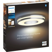 Philips HUE White Ambiance Being Deckenleuchte, LED-Leuchte silber, inkl. Dimmschalter