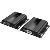 Digitus HDMI IP PoE Extender Set, HDMI Verlängerung schwarz, 4K/60Hz