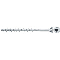 fischer Spanplattenschraube PowerFast II 8,0x140 Senkkopf TX 50 Stück, mit Teilgewinde, verzinkt