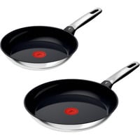 Tefal  Pfannen-Set Edelstahl Emotion, 2-teilig schwarz/edelstahl, Ø 28cm, Ø 24cm