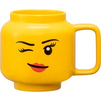 Room Copenhagen LEGO Keramiktasse Winking Girl, groß gelb