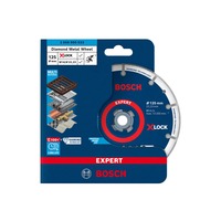 Bosch X-LOCK Diamanttrennscheibe EXPERT Diamond Metal Wheel, Ø 125mm Bohrung 22,23mm