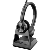 HP Poly Savi 7320 UC DECT, Headset schwarz, Stereo, USB-A, USB-C, Microsoft Teams zertifiziert
