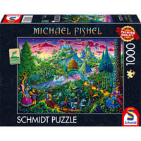 Schmidt Spiele Michael Fishel: Fantastische Märchenwelt, Puzzle 1000 Teile