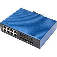 Digitus Industrialler 8 + 4 10G Uplink Port L3 managed Gigabit, Switch