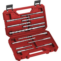 KWB Hammerbohrer-Satz SDS-plus, 12-teilig rot, Ø 5-14mm, Transportkoffer
