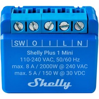 Shelly 1 Mini Gen3, Relais blau