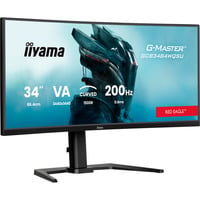 iiyama G-Master GCB3484WQSU-B2, Gaming-Monitor 86 cm (34 Zoll), schwarz, UWQHD, VA, Curved, Dual Mode, USB-Hub, 200Hz Panel